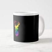 Oh Deer Queer Pride Celebration Funny LGBT Gift  ジャンボコーヒーマグカップ (正面右)