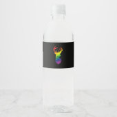 Oh Deer Queer Pride Celebration Funny LGBT Gift ペットボトルラベル (正面)