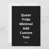 Oh Deer Queer Pride Minimal ArtisFlat Holiday Card シーズンカード (裏面)