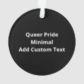 Oh Deer Queer Pride Minimal ArtistAcrylic Ornament オーナメント (裏面)