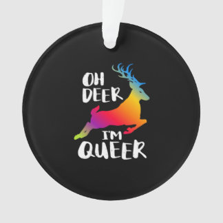 Oh Deer Queer Pride Minimal ArtistAcrylic Ornament オーナメント