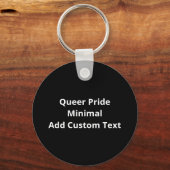 Oh Deer Queer Pride Minimal Artistic StyleKeychain キーホルダー (裏面)