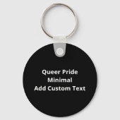 Oh Deer Queer Pride Minimal Artistic StyleKeychain キーホルダー (裏面)