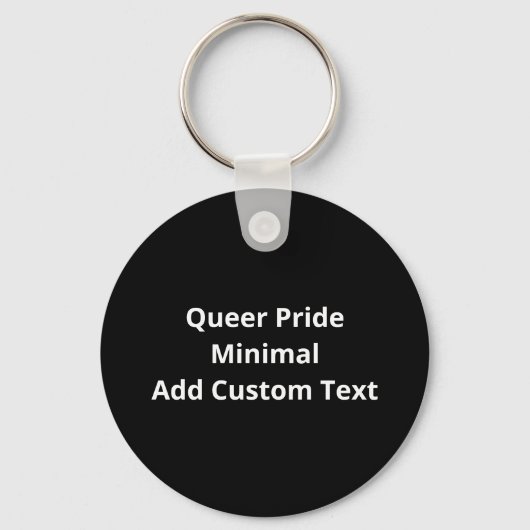 Oh Deer Queer Pride Minimal Artistic StyleKeychain キーホルダー (裏面)