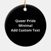 Oh Deer Queer Pride Minimal Artistic StyleOrnament セラミックオーナメント (裏面)