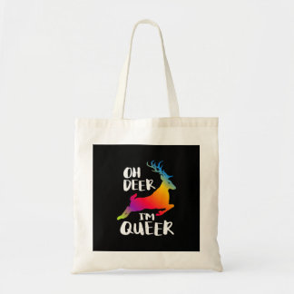Oh Deer Queer Pride Minimal Artistic StyleTote Bag トートバッグ