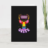 Oh Deer Queer Pride Month Celebration Gift カード (正面)