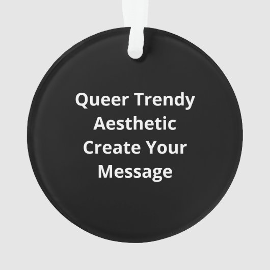 Oh Deer Queer Trendy Aesthetic Design オーナメント (裏面)
