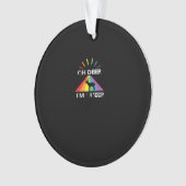 Oh Deer Queer Trendy Aesthetic Design オーナメント (正面)