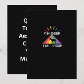 Oh Deer Queer Trendy Aesthetic Design シーズンカード (正面/裏面)