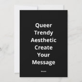 Oh Deer Queer Trendy Aesthetic Design シーズンカード (裏面)