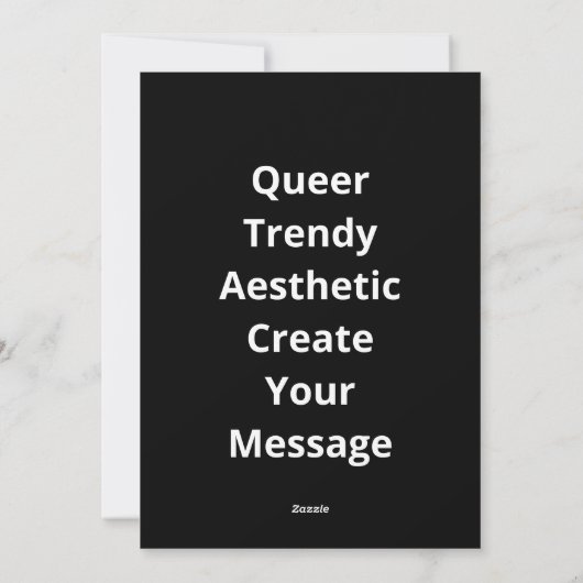 Oh Deer Queer Trendy Aesthetic Design シーズンカード (裏面)