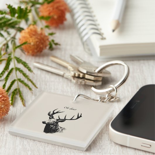 Oh Deer Reindeer キーホルダー (正面右)