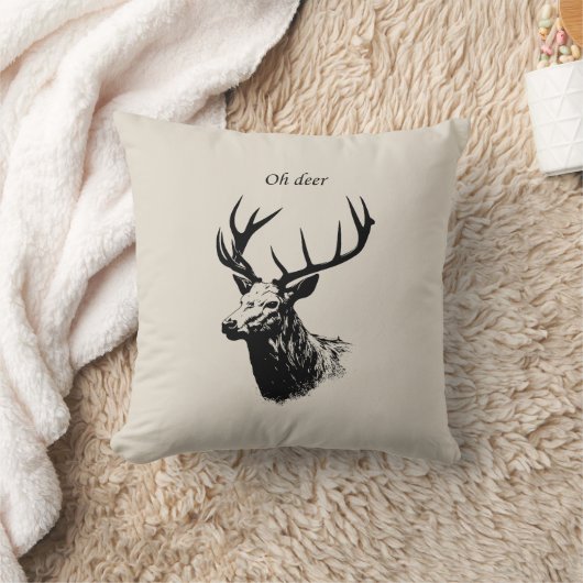 Oh Deer Reindeer クッション (ブランケット)