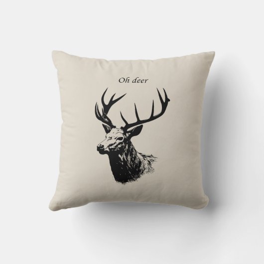Oh Deer Reindeer クッション (裏面)