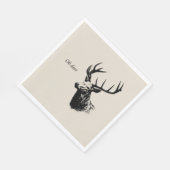 Oh Deer Reindeer スタンダードランチョンナプキン (角)