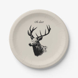 Oh Deer Reindeer ペーパープレート