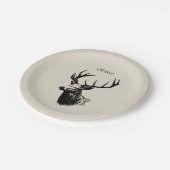 Oh Deer Reindeer ペーパープレート (アングル)