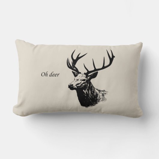 Oh Deer Reindeer ランバークッション (正面)