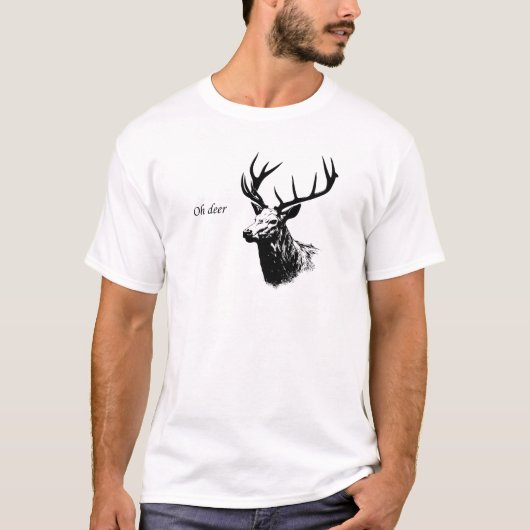 Oh Deer Reindeer Tシャツ (正面)
