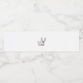 Oh Deer Retro Classic Design ペットボトルラベル (シングルラベル)