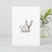 Oh Deer Retro Classic Design Flat Holiday Card シーズンカード (スタンド正面)