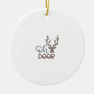 Oh Deer Retro Classic Design Ornament セラミックオーナメント