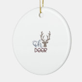 Oh Deer Retro Classic Design Ornament セラミックオーナメント (左)