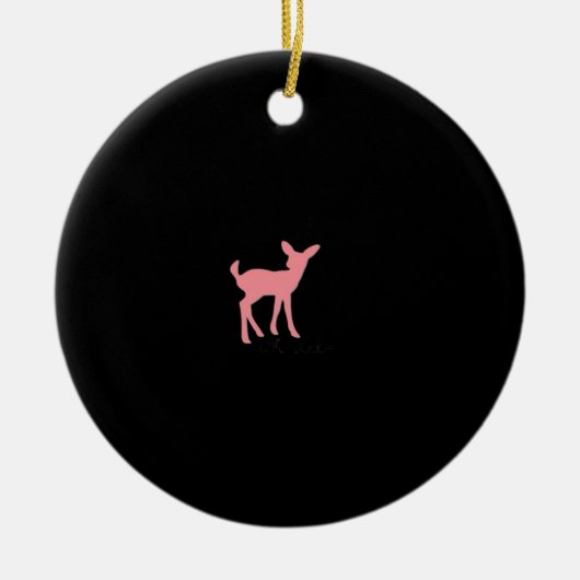 Oh Deer Retro Classic Style Ornament セラミックオーナメント (正面)