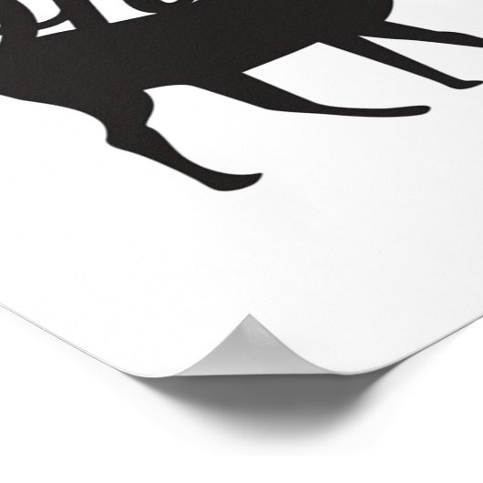 Oh Deer Retro Classic Vibe  ポスター (角)