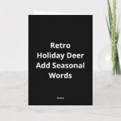 Oh Deer Retro Holiday Vibe カード (裏面)