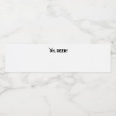 Oh Deer Simple Aesthetic  ペットボトルラベル (シングルラベル)