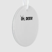Oh Deer Simple Aesthetic Acrylic Ornament オーナメント (正面)
