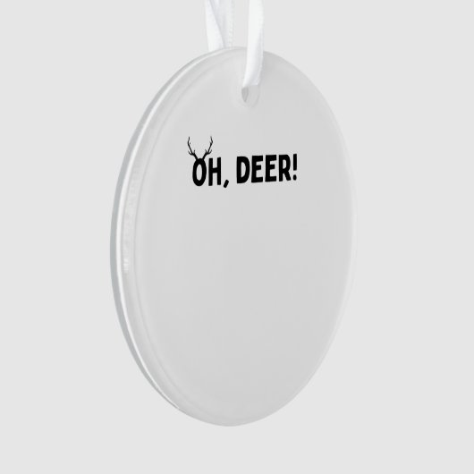 Oh Deer Simple Aesthetic Acrylic Ornament オーナメント (正面)