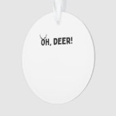 Oh Deer Simple Aesthetic Acrylic Ornament オーナメント (正面)