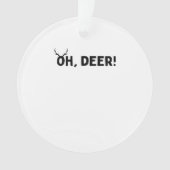 Oh Deer Simple Aesthetic Acrylic Ornament オーナメント (正面)