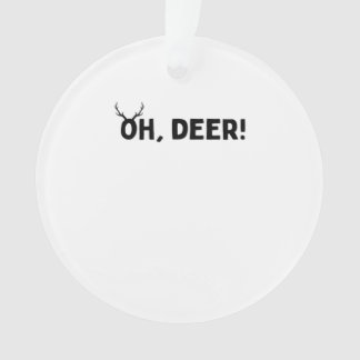 Oh Deer Simple Aesthetic Acrylic Ornament オーナメント