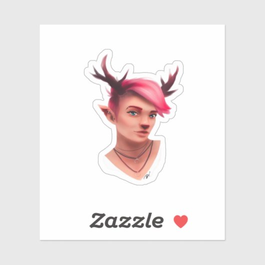 Oh Deer Simple Creative Style  シール (シート)