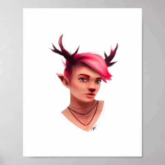 Oh Deer Simple Creative Style ポスター (正面)