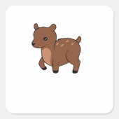 Oh Deer Soft Minimal Design  スクエアシール (正面)