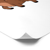 Oh Deer Soft Minimal Design ポスター (角)