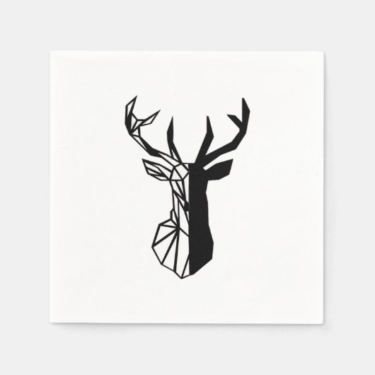 Oh Deer Soft Minimal Vibe  スタンダードカクテルナプキン (正面)