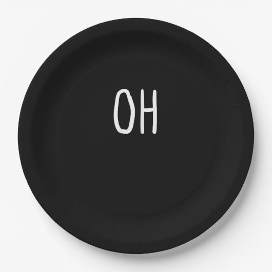 Oh Deer Trendy Halloween Style  ペーパープレート (正面)