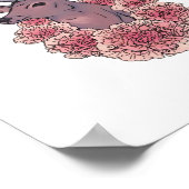 Oh Deer Trendy Minimal Aesthetic  ポスター (角)