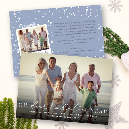 Oh Deer What A Yearタイポグラフィシンプル写真モダン シーズンカード