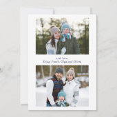 Oh Deer What a Yearメリークリスマスグリーティングフォト シーズンカード (裏面)