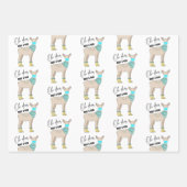 Oh Deer What A Yearラッピング紙シート ラッピングペーパーシート (正面3)