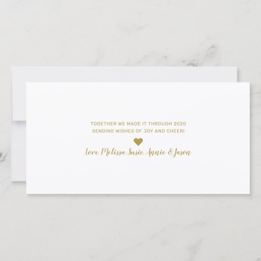 Oh Deer What A Year引用文家族写真 シーズンカード (裏面)