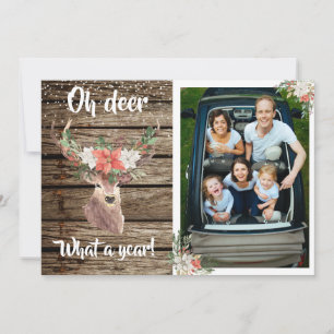Oh Deer What a Year 2021クリスマスフォト シーズンカード