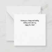 Oh, Deer What a Year Funny Holiday ノートカード (裏面)